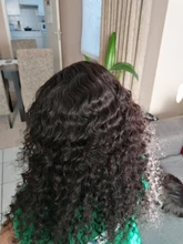 Peluca de cabello humano con cierre de onda profunda, peluca con malla Frontal 180, nudos blanqueados, Remy, 4x4