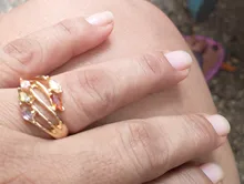 Anillo de boda de ojo de caballo de circón para mujer, joyería de personalidad Simple, cinco colores