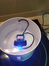 Fuente de agua para perros o gatos, dispensador eléctrico-automático, silencioso, y con luz LED, alimentador USB, capacidad 2,4 L