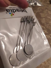 10 piezas de oro Chapado en plata imitación Aleación de perlas cobre largo broche Pin para bricolaje broches solapa vestido piezas de joyería Accesorios