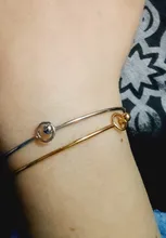 ZMZY-brazaletes de acero inoxidable para mujer, pulseras con abalorio, Color plateado, dorado, Círculo abierto, joyería femenina