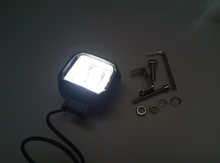 Luz LED redonda resistente al agua, barra de Ojos de Ángel, foco para motocicleta, todoterreno, coche, barco, luz de trabajo, 2 uds./1 Uds.