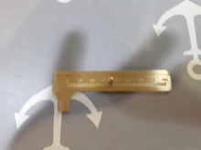 Measuring-Ruler Brass-Caliper Vernier Dual-Scale Retro Mini High-Quality Portable Pure-Copper