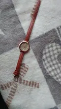Reloj de pulsera pequeño Retro para mujer, cronógrafo marrón, de cuero, marca de moda, 2020, 1 ud.