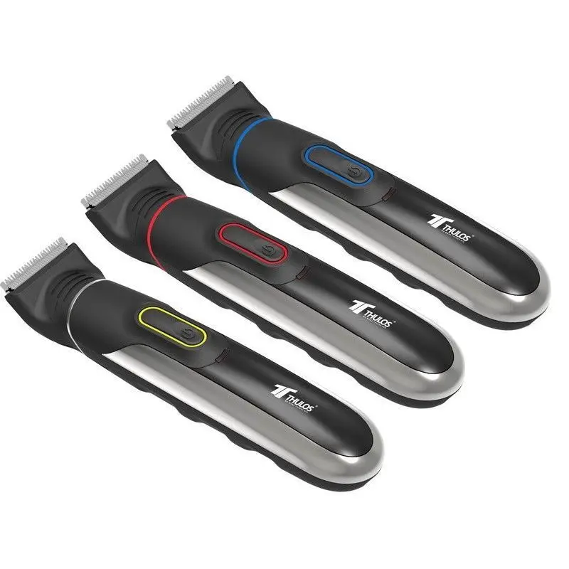 Thulus, wireless clippers and beard trimmer is water resistant. Autonomy: 50-60 minutes, various type of blades. afbeelding