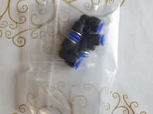Pneumatic-Fitting Pipe-Hose Quick-Connector Tube Angle-Adapter-Plug PV Plastic And 4-16mm