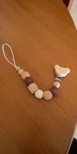 Wooden Clip Chain Pacifier-Holder Crochet-Beads-Bag Elephant Tiny Baby Rod 1PC Geometric