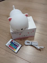 Bedside-Lamp Night-Light Touch-Sensor Remote Bedroom Baby Gift Rechargeable Silicone