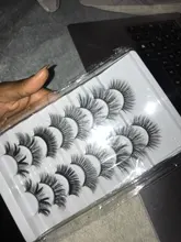 SEXYSHEEP-pestañas postizas 3D, 5/8/10 pares, naturales, voluminosas, maquillaje