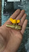 12mm Hose Barb x 1/2 BSP Male Thread Two Way Brass Ball Valve For Oil Water Air