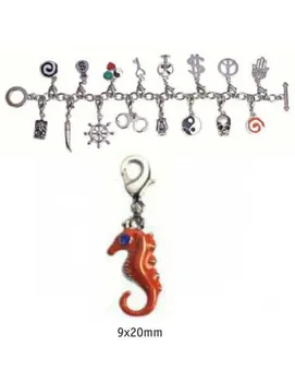 

CHARMS WITH SILVER COLOR BLISTER 2 UND SEA HORSE 9X20MM