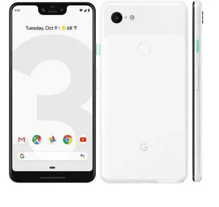 Белый Google Pixel 3 XL мобильный телефон 6," Snapdragon 845 4 Гб ОЗУ 64 Гб ПЗУ Android 9,0 NFC Смартфон с отпечатком пальца - Цвет: Белый