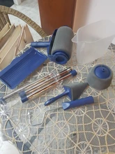 Pinceles multifuncionales para pared, accesorios para decorar, esquinas, cepillos con mango, herramienta para el hogar, fácil de utilizar, pinceles para pintar, 8 unidades/juego