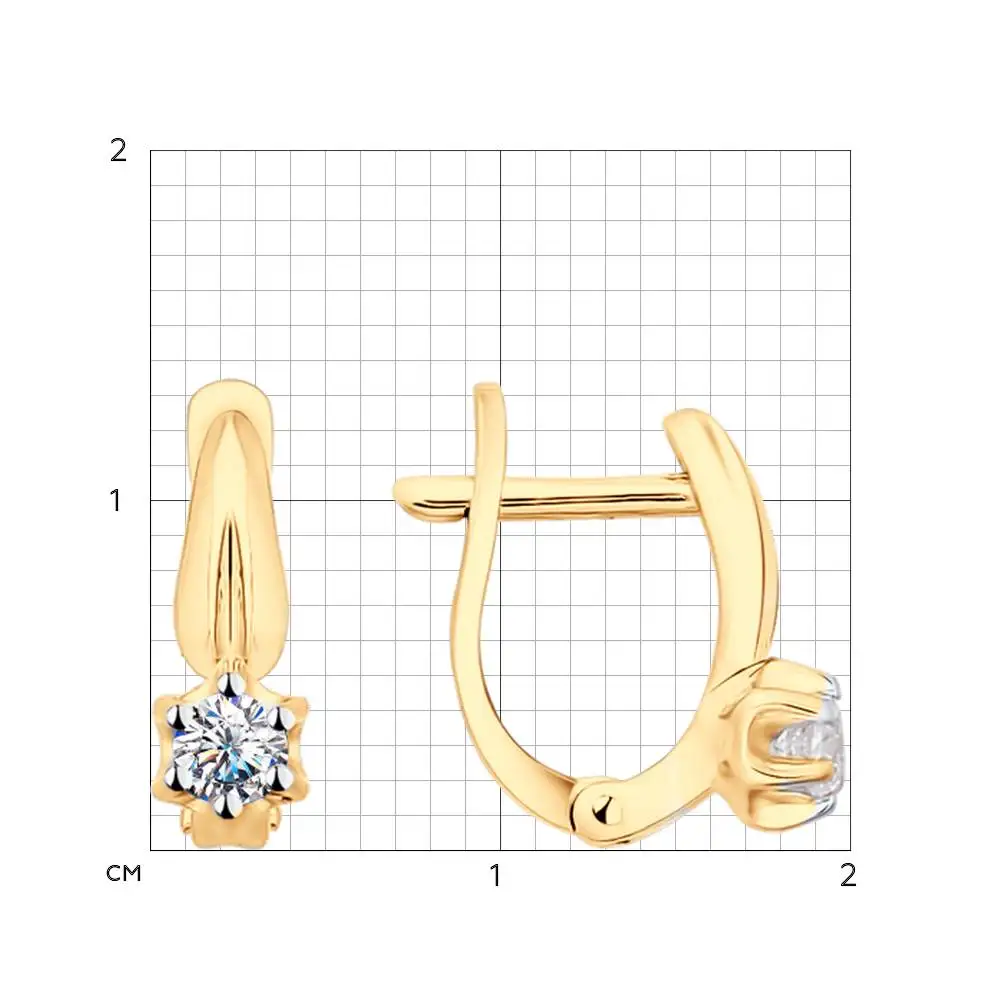 Серьги SOKOLOV из серебра со Swarovski Zirconia