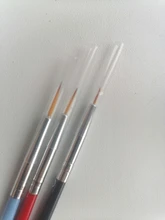 3 unids/set/7/9/11mm lentejuelas arte de uñas acrílico francés pintura cepillo flor diseño rayas líneas de DIY de dibujo pluma herramienta de la manicura