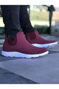 

Chekich CH049 Suede IT bag Men Boots BURGUNDY 418267034