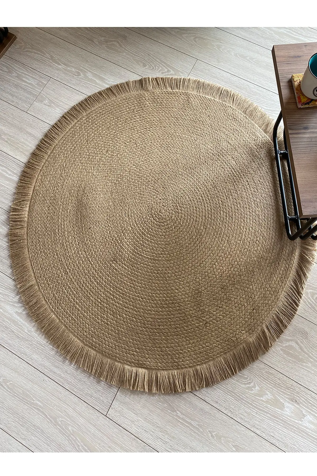 

GARDENYA HOME Beige Jute Straw Carpet Rug