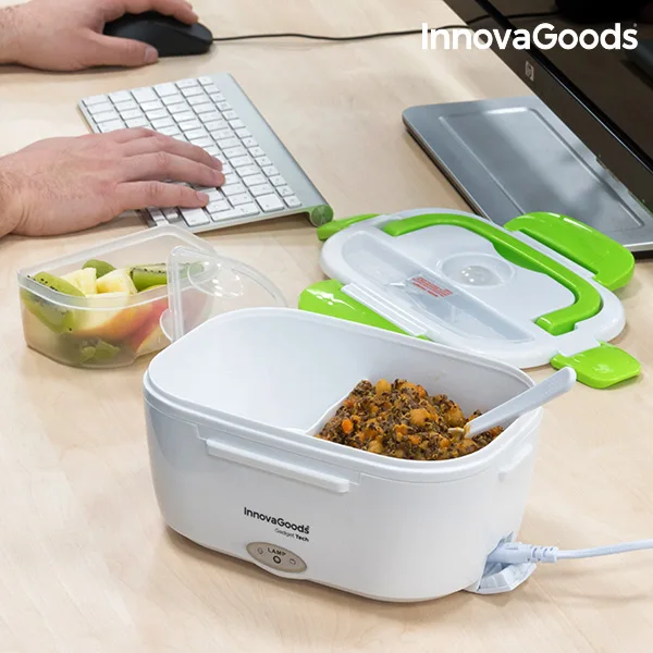 InnovaGoods Электрический Ланч-бокс 40 Вт белый зеленый