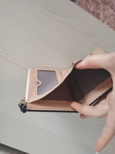 Cartera pequeña para mujer, monedero pequeño, billetera pequeña con broche para tarjeta de mujer
