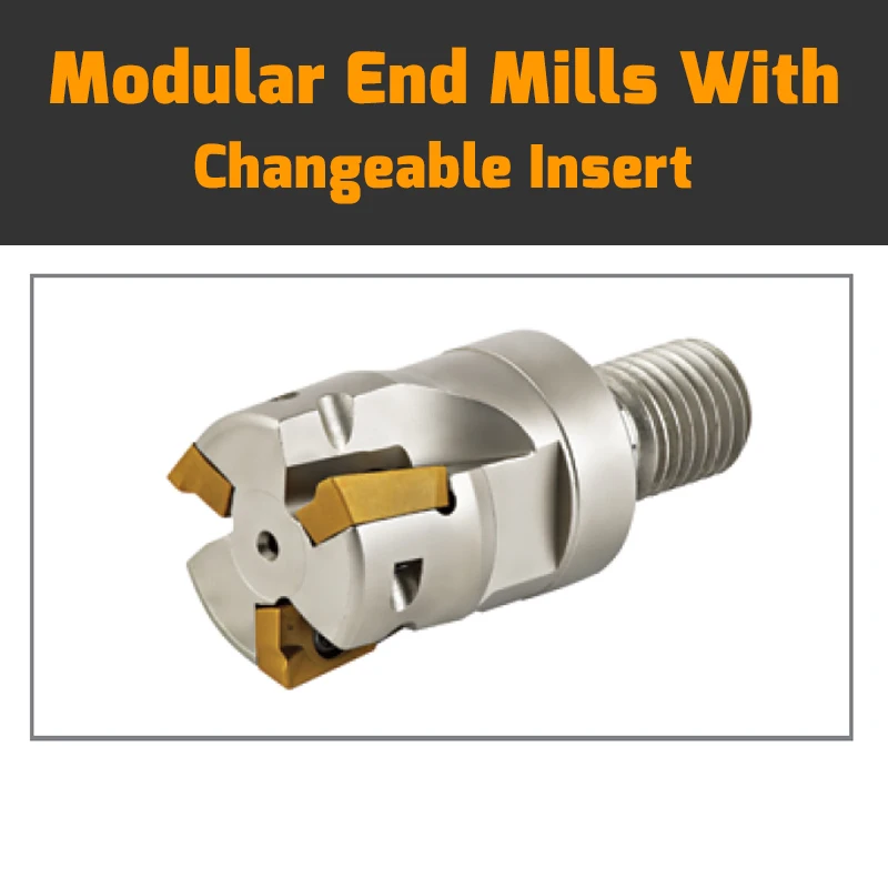 

MT90 AP16 D42 M16 L43 Z04 H-WITH COOLANT HOLE Modular End Mills With Changeable Insert