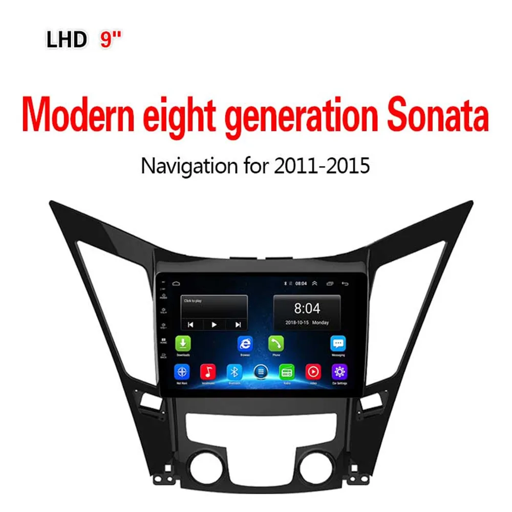Lionet gps навигация для автомобиля современный восемь поколение Sonata 2011- 9 дюймов LH2008Y - Размер экрана, дюймов: 4G 2G32G