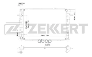 

Radiator OHL. DV. Hyundai Tucson 04-kia Sportage II 04-zekkert art. mk-1191