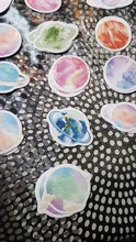 45 unids/pack divertido planeta cuarderno de recortes con pegatinas decorativas palo etiqueta diario papelería álbum diario pegatinas