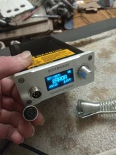 Estación de soldadura T12 STM32 2,1 S, 5 pines, pantalla OLED 1,3, temperatura ajustable, electrónica Digital, con puntas de soldadura