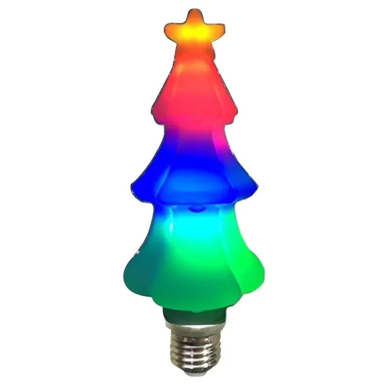 

LED Christmas Tree Bulb E27 Screw Colorful Lamp Flickering Little Star 360 Degree Beam Angle for Wedding Birthday Decoration