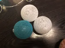 Garland-Lights String Fairy-Lights-Decoration Cotton-Ball Xmas Wedding-Party Holiday