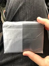 Cartera delgada de cuero PU Unisex, Tarjetero con cremallera, funda para tarjetas de crédito, Mini tarjetero, regalo