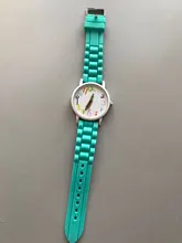 Geneva Pencil Pointer-Reloj de silicona rosa para niña, relojes de pulsera sencillos e informales para estudiantes, de cuarzo, regalo para niños