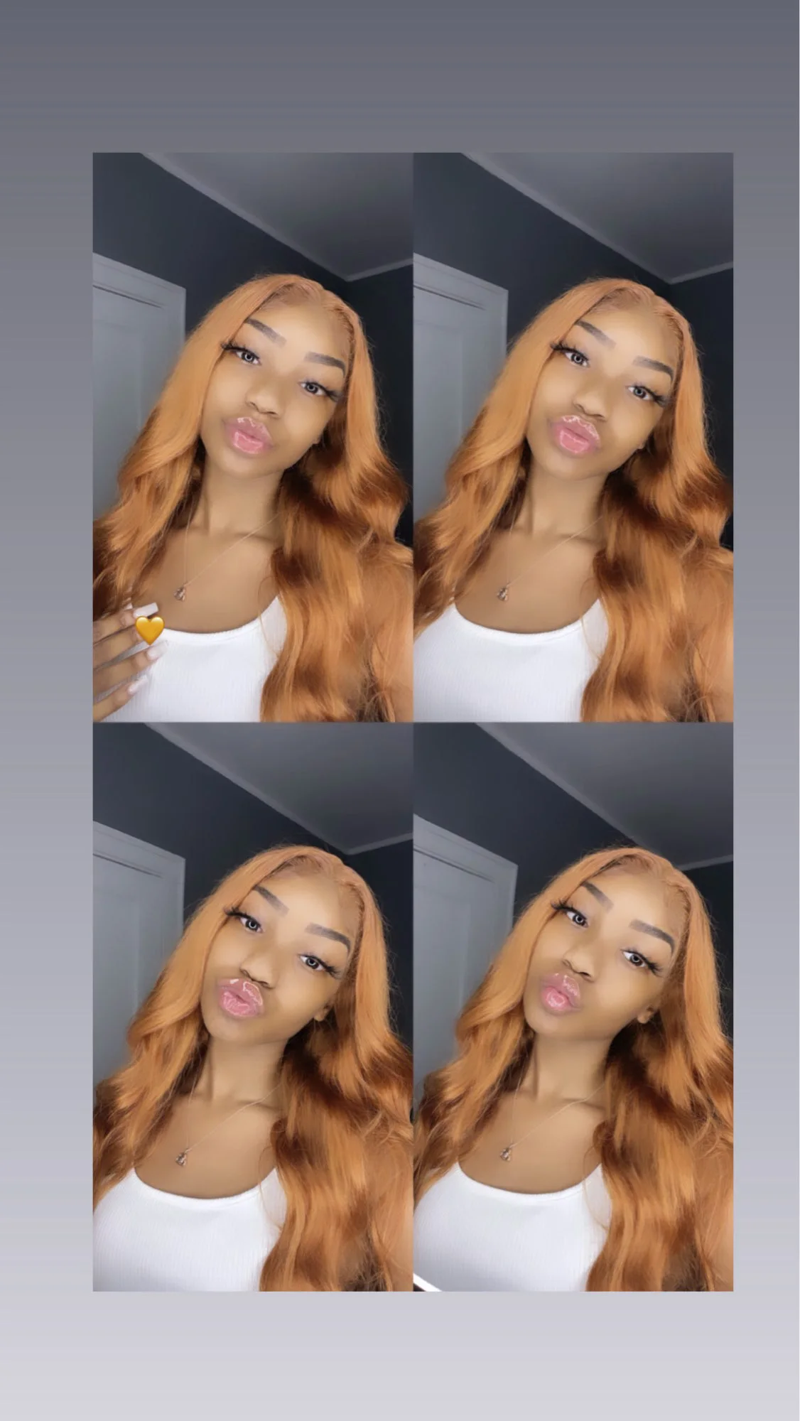 Ginger lace front wig-human hair wigs