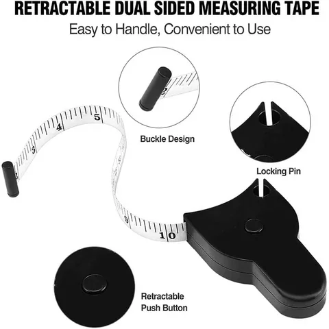 Automatic Telescopic Tape Measure Sewing Ruler 150cm/60 Inch Waist Ruler Self Retracting Triple Circumference Ruler Dropshipping digital sound level meter