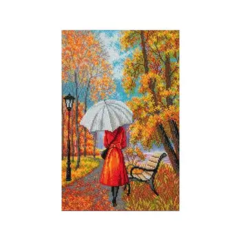 

В287 set for embroidery with beads crochet 'music of rain '26x39 cm