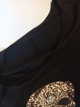 Vestido de verano Punk de manga corta suelto, calavera, abertura lateral