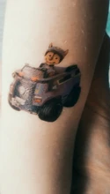 Pata de patrulla niños pegatinas tatuaje dibujos animados de moda lindo premio de Kindergarten pegatinas temprano pegatinas educativas regalo de cumpleaños