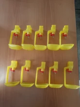 Bebedero para aves de corral y pollos, tazas colgantes, bebedero automático para pollos, Bola de tubos, pezón, suministros de alimentación para aves de corral, 10 Uds.