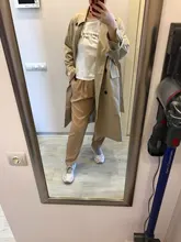 Marca del Reino Unido 2021 nueva moda Otoño/otoño Casual doble botonadura Simple clásico Trench largo con cinturón mujer Chic chaqueta