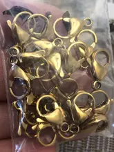 20 unids/lote cierres de langosta de acero inoxidable de la joyería encontrar cierre ganchos para Diy collar y pulsera de cadena de 9/10/12/15MM