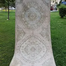 Винтажный английский Oushak Runner коврик Boho шикарный Широкий Коврик для прихожей