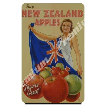 

New Zealand souvenir magnet vintage travel poster
