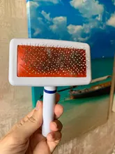 Multi-propósito peine para perro y gato aguja de cepillo para el cabello para mascota para Yokie cachorro perro pequeño removedor de pelo de belleza para mascotas aseo herramienta