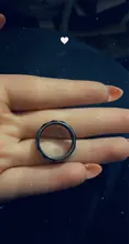 Anillo de hematita negra para mujeres y hombres, joyería de moda de grado gótico de calidad AAA, anillos para articulaciones lisas y redondas, de 4mm no magnéticas y 6mm, 1 Uds.