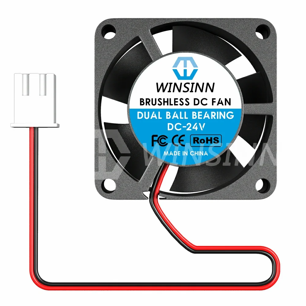 WINSINN 2510 25mm Fan DC 5V 12V 24V Hydraulic / Dual Ball Bearing Brushless Cooling 25x10mm 2PIN