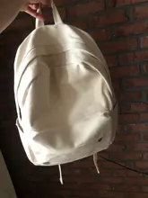 La mujer mochila blanco Kawaii de algodón de las mujeres mochila escolar de lona chica adolescente mochilas de mujer de moda bolso de envío de la gota