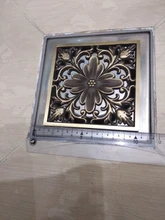Floor Drains Strainer-Cover Bathroom-Deodorant Euro Antique Brass Square Grate-Waste