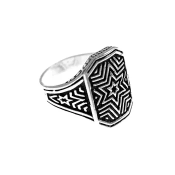 

Stamp 925 Sterling silver m forms stars drawings Rusty [AC0341]