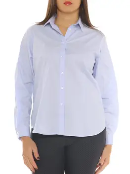 

Woman shirt poplin cotton stretch size conformata