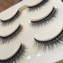 SHIDISHANGPIN-pestañas postizas suaves 3D, 27 estilos, finas tupidas, gruesas, pestañas postizas, pestaña hecha a mano, maquillaje de ojos, 3 pares